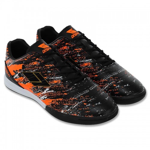 Взуття для футзалу чоловічі Difeno розмір 44 (28см), чорний-помаранчевий, код: 220111-1_44BKOR
