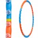 Обруч массажный FitGo Hula Hoop 950 мм голубой-оранжевый, код: BY-021_BLOR