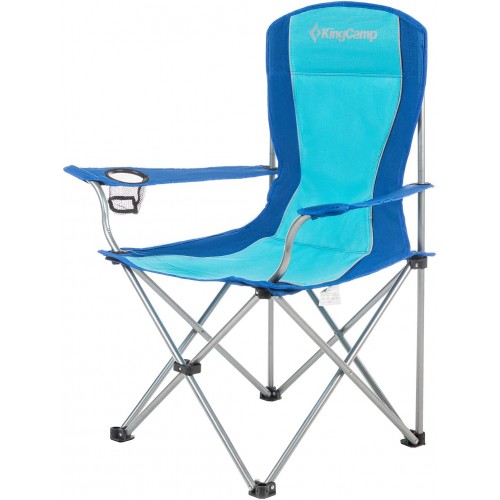 Стілець KingCamp Arms Chairin Steel 830x530x960 мм, синій, код: KC3818 Blue