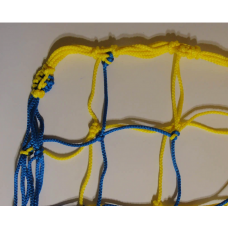 Сетки для футзала гандбола мини-футбола Tarida (пара) 120х120 мм (D=4,5 мм), белый, желто-синий, код: 5551403-TI