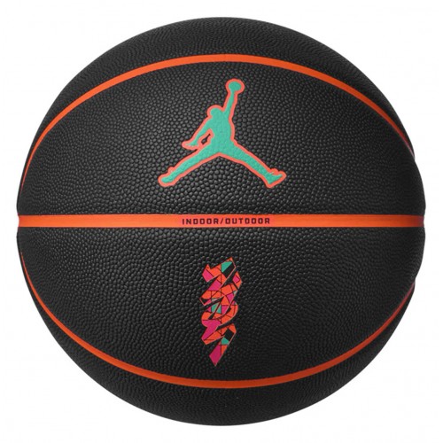 М"яч баскетбольний Nike Jordan All Court 8P Z Williamson Deflated чорний-помаранчевий 7, код: 887791427496