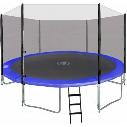 Батут SkyRamiz з зовнішньою сіткою 16 футів 487 см, чорно-синій, код: TRAMP.16FT.NIE-IN