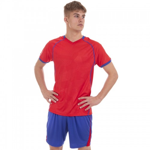 Форма футбольна PlayGame Lingo L (46-48), ріст 170-175, червоний-синій, код: LD-5019_LRBL-S52