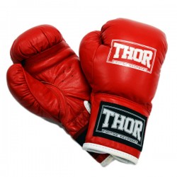 Рукавички боксерські Thor Junior 8oz, червоний, код: 513(Leather) RED 8 oz.