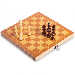 Шахи настільна гра дерев"яні на магнітах ChessTour 290x290 мм, код: W6702