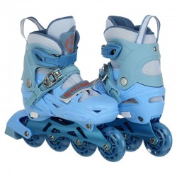 Ролики квади розсувні Fei Bao L (39-42), синій, код: SK-318_LBL Ролики квади розсувні Fei Bao L (39-42), синій, код: SK-318_LBL