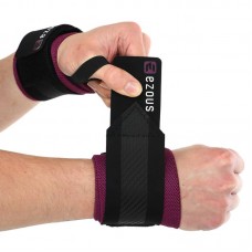 Бинти кистьові для жиму BioGym Strength Wrist Wraps Ezous 320х80мм, 2шт, чорний-фіолетовий, код: C-05_BKV
