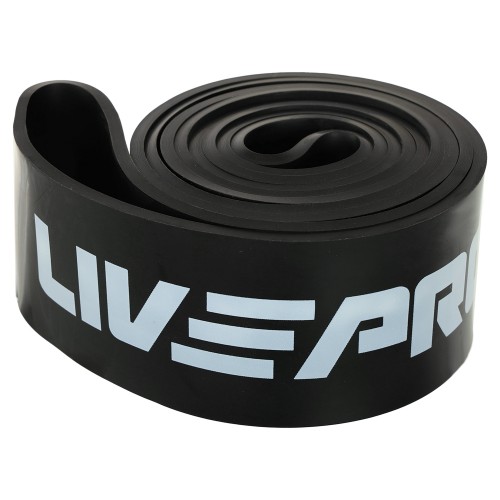 Гума петля для підтягування та тренувань стрічка силова LiveUp Super Band X-Large 39-77кг, чорний, код: LP8410-XL