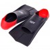 Ласты для тренировок в бассейне короткие Cima с закрытой пяткой, размер 33-35, черный-красный, код: PL-6090-02-S52