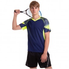 Форма для великого тенісу чоловіча Lingo XL, зріст 170-175, темно-синій-салатовий, код: LD-1808A_XLBLLG