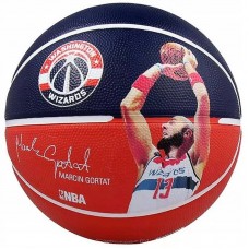 М"яч баскетбольний Spalding NBA Player Marcin Gortat Size 7, синій-червоний, код: NBA_MG_7