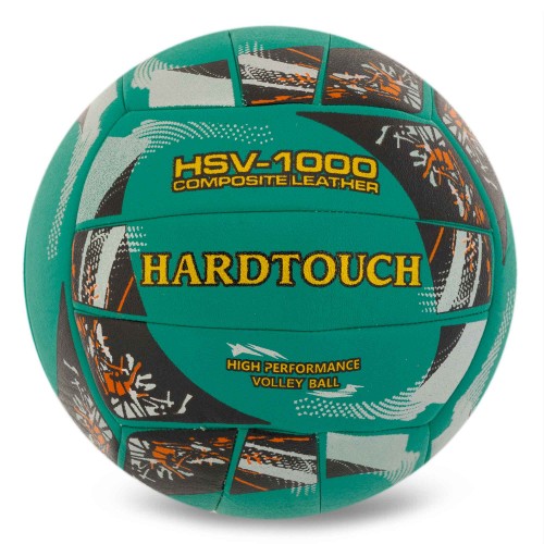 М'яч волейбольний Hard Touch Composite Leather №5, зелений-чорний, код: VB-4058_GBK М'яч волейбольний Hard Touch Composite Leather №5, зелений-чорний, код: VB-4058_GBK