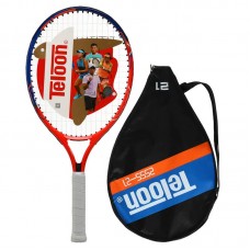 Ракетка для великого тенісу Teloon чорний-білий, код: 2556-21 Ракетка для великого тенісу Teloon чорний-білий, код: 2556-21