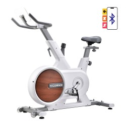 Велотренажер спінінговий (спінбайк) Cornix Eliza White/Grey, код: SB-ELIZA-WG