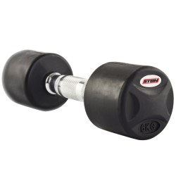 Гантель прогумована з хромованою ручкою Stein 1х6 кг, чорний, код: DB3051-6-ST Гантель прогумована з хромованою ручкою Stein 1х6 кг, чорний, код: DB3051-6-ST
