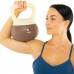 Гиря м"яка Bloom Soft Kettlebell 6кг, білий-коричневий, код: LB7012-6_W