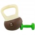 Гиря м"яка Bloom Soft Kettlebell 6кг, білий-коричневий, код: LB7012-6_W