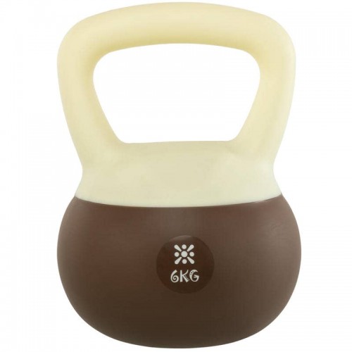 Гиря м"яка Bloom Soft Kettlebell 6кг, білий-коричневий, код: LB7012-6_W