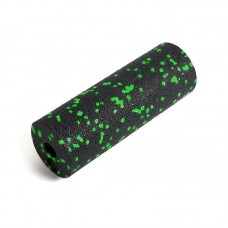 Масажний ролик (роллер) гладкий PowerPlay Mini EPP Foam Roller 150x53 мм, чорний-зелений, код: PP_4346_Green_(15x5)