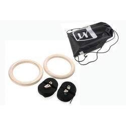 Кільця для кросфіту EasyFit дерев"яні, код: EF-1553B Кільця для кросфіту EasyFit дерев"яні, код: EF-1553B