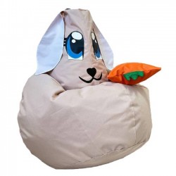Крісло мішок Tia-Sport Зайчик, оксфорд, XL - 1300х900 мм, сірий, код: sm-0562-1