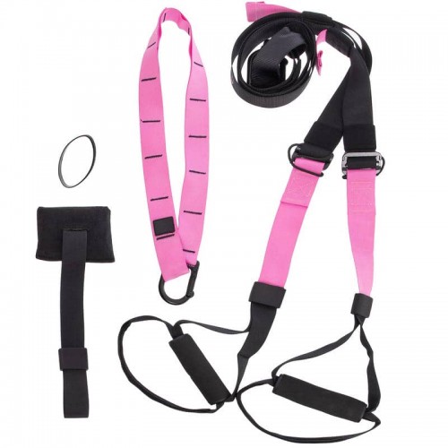 Петлі тренувальні FitGo Pro Pack Home чорний-рожевий, код: FI-6433