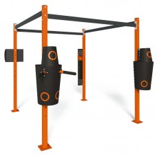 Спортивний комплекс InterAtletika Workout для відпрацювання ударів, 2952x3273x2564 мм, код: KF902.40-SM