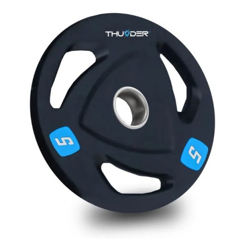 Диск олімпійський Thunder 5 кг, чорний, код: Olympic-Plate-5KG-IN