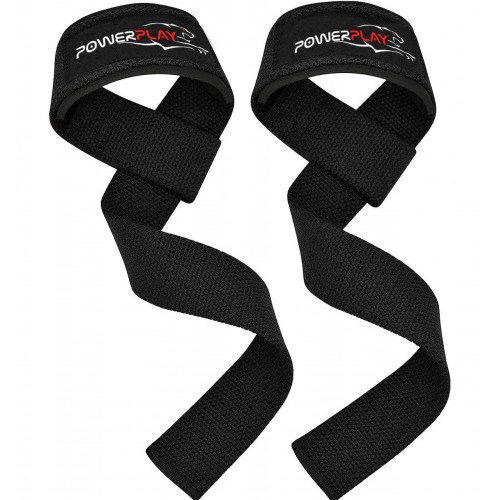 Лямки для тяги PowerPlay Classic Lifting Gym Straps чорний, код: PP_7065_Black