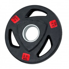 Диск олімпійський обгумований Fitnessport 2,5 кг, чорний, код: 131566-AX