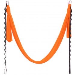 Гамак для йоги зі стропами та кріпленням до стелі FitGo Antigravity Yoga 5100х3070 мм, помаранчевий, код: DH6026-1_OR