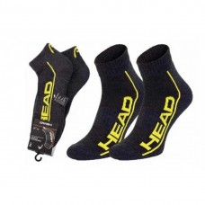 Шкарпетки Head Performance Quarter 2 пари, розмір 43-46, сірий-жовтий, код: 8720245182058