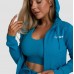 Толстовка жіноча на блискавці GymBeam Clothing Limitless XXL, аквамарин, код: 8586024626164