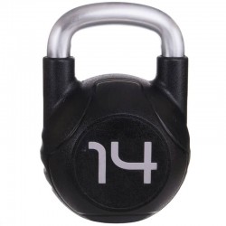 Гиря для кроссфіта Modern з хромованою ручкою 14 кг, чорний, код: TA-2681-12-S52 Гиря для кроссфіта Modern з хромованою ручкою 14 кг, чорний, код: TA-2681-12-S52