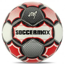 М"яч футбольний Soccermax Crystal №5, білий-червоний, код: FB-7997_WR