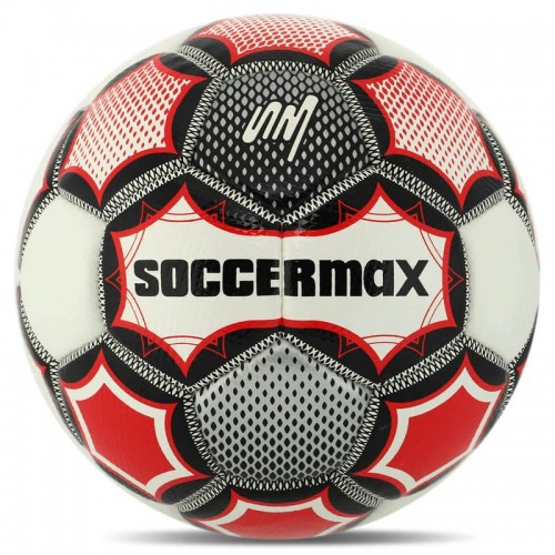 М"яч футбольний Soccermax Crystal №5, білий-червоний, код: FB-7997_WR