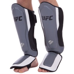 Захист для гомілки і стопи шкіряна UFC Pro Training SM, код: UHK-69981-S52