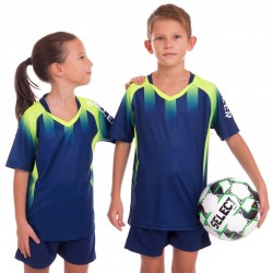 Форма футбольна дитяча PlayGame розмір 2XS, ріст 130, синій-салатовий, код: D8831B_2XSBLLG-S52