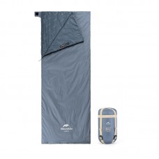 Спальник надлегкий Naturehike Ultralight LW180 NH21MSD09 (15°C), лівий, розмір XL (2050х850 мм), сіро-синій, код: 6927595777978-L-AM