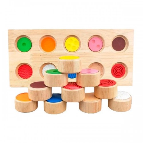 Тактильний та зоровий сортер Монтессорі Tia-Sport, код: sm-1336