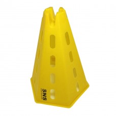 Фішка-піраміда з отворами SNS O-992-6 310мм, жовтий, код: 13034-SNS