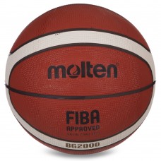 М"яч баскетбольний гумовий Molten №7, коричневий, код: B7G2000-S52