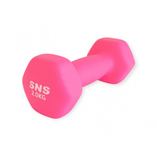 Гантель вінілова Матова SNS 1х2 кг, рожевий, код: 13536-SNS Гантель вінілова Матова SNS 1х2 кг, рожевий, код: 13536-SNS
