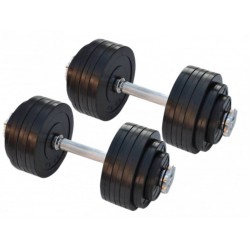 Гантелі набірні обгумовані Rn-Sport 2х20 кг, код: RN_OD2х20