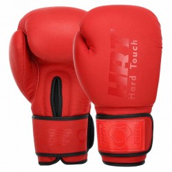 Боксерські рукавиці шкіряні Hard Touch 12 унцій, червоний, код: BO-4230_12R