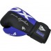 Боксерські рукавиці RDX F4 Boxing Sparring Gloves Hook&Loop 10 унцій, синій-чорний, код: BGR-F4U-10OZ