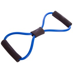 Еспандер EasyFit вісімка трубчастий синій, код: EF-3947-BL-EF