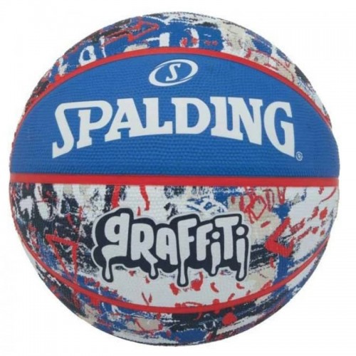 М"яч баскетбольний Spalding Graffitti Ball №7, синій, код:  6893444059338-SR