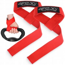Лямки для станової тяги 4Fizjo Deadlift Straps Red, код: P-5905973402286