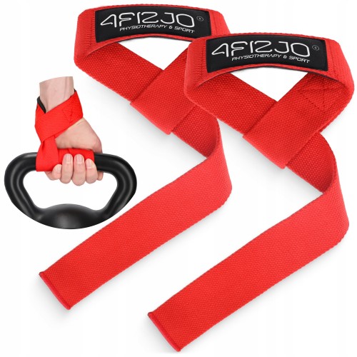 Лямки для станової тяги 4Fizjo Deadlift Straps Red, код: P-5905973402286